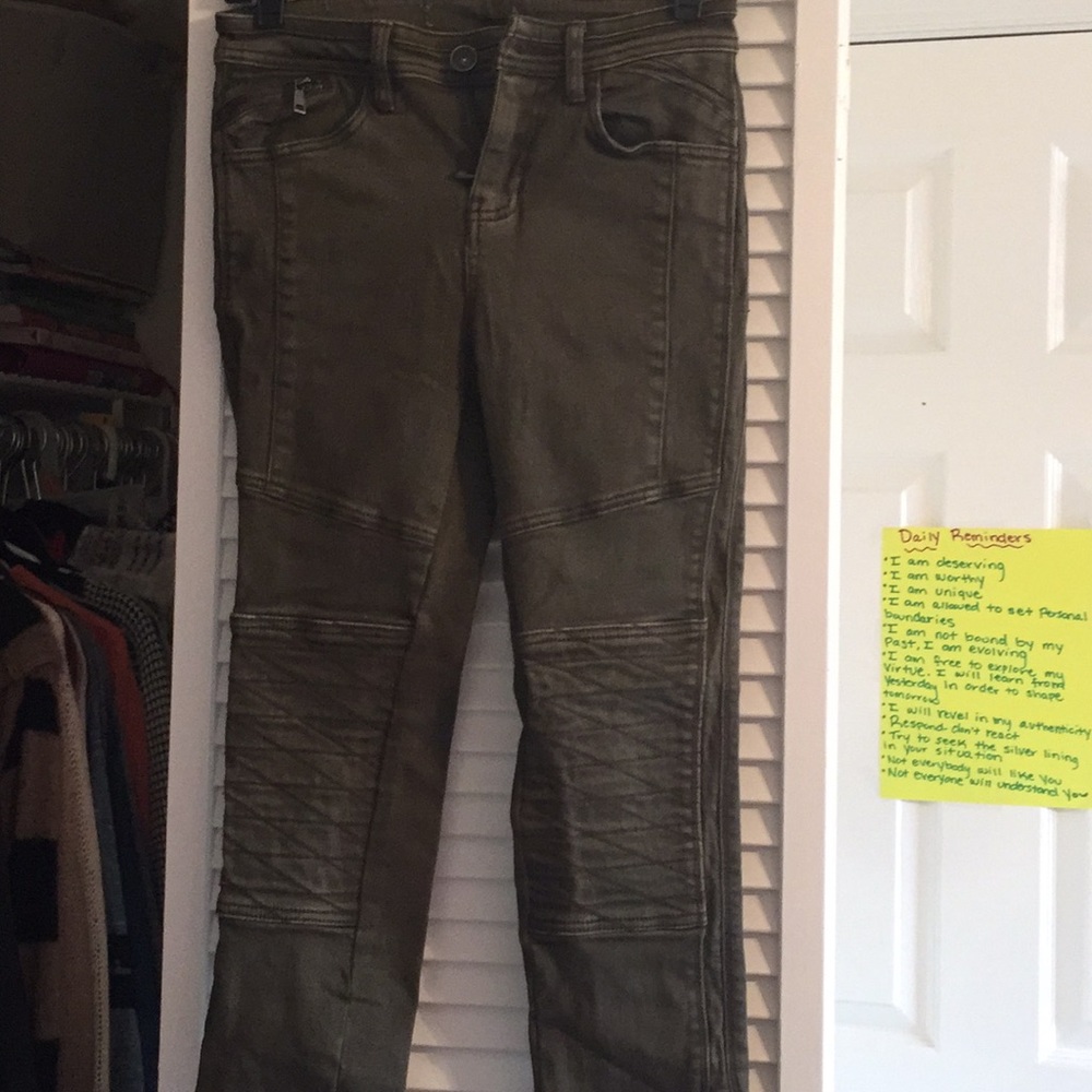 Hunter green Free People jeans
